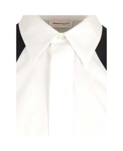 Alexander McQueen White "harness Cut Out" Shirt -Volk Clothing Sales 3d8685df6bc73dff9016bb7bec34bf15
