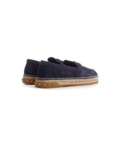 Valentino Garavani Espadrilles In Blue Suede -Volk Clothing Sales 3f0232cbcda7237e0099c6d2e618b8a3