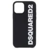 Black Iphone 12 Pro Case With White Logo Dsquared2