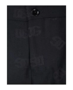 Dolce & Gabbana All-over Jacquard Dg Logo Black Trousers -Volk Clothing Sales 3f76db1506088d9b424864814ba7b014