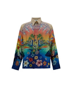 Casablanca Long Sleeve Silk Shirt