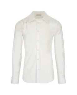 Alexander McQueen White "harness " Shirt
