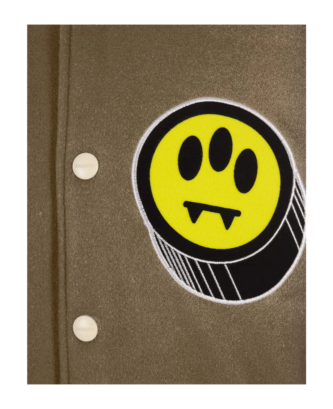 BARROW Burnt Sand College Bomber Jacket 4 BARROW Burnt Sand College Bomber Jacket - Image 4