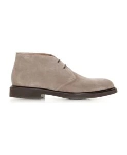 Suede Ankle Boot With Laces