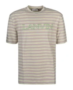 Lanvin Stripe Logo T-shirt