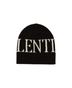 Valentino Garavani Logo Intarsia Beanie