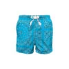 MC2 Saint Barth Man Swim Shorts With Light Blue Bandanna Print