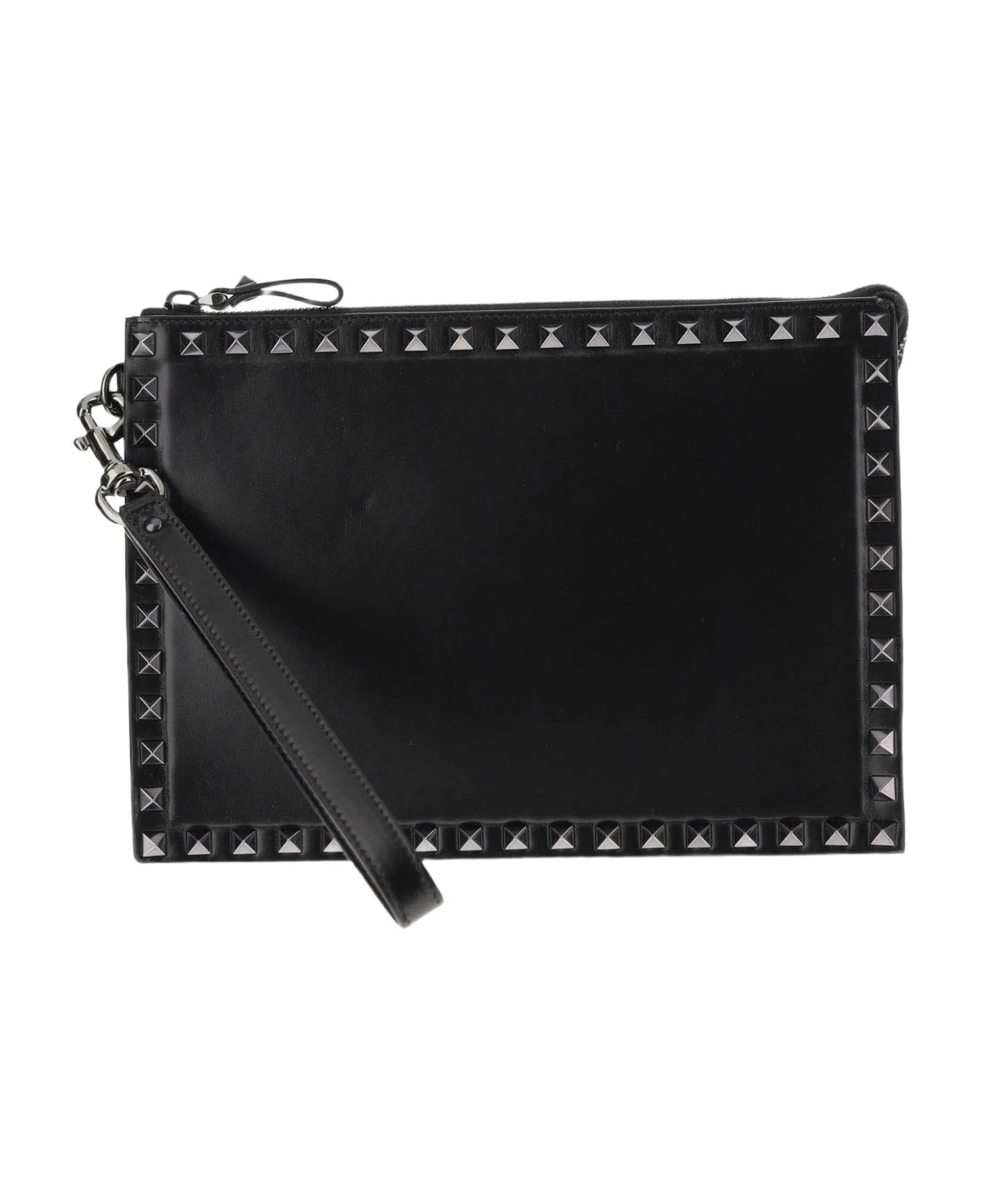 Valentino Garavani Rockstud Leather Clutch Bag 1 Valentino Garavani Rockstud Leather Clutch Bag