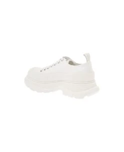 Alexander McQueen Alexander Mc Queen Man's White Cotton Tread Sneakers -Volk Clothing Sales 451ed0a721d073aa0678bf1da4c6d4b6