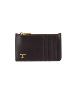 Tod's Golden Logo Card Case