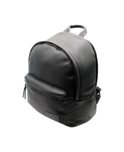 Backpack In Very Soft Faux Leather In Soft Grain With Logo On The Front. Adjustable Shoulder Straps .