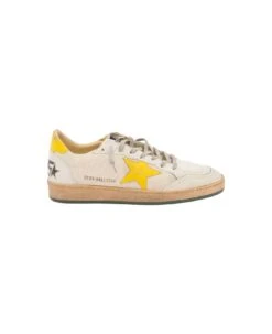 Golden Goose Ballstar Net Upper Nappa Toe Star Spur And Heel
