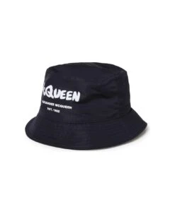 Alexander McQueen Hat Tonal Graffiti