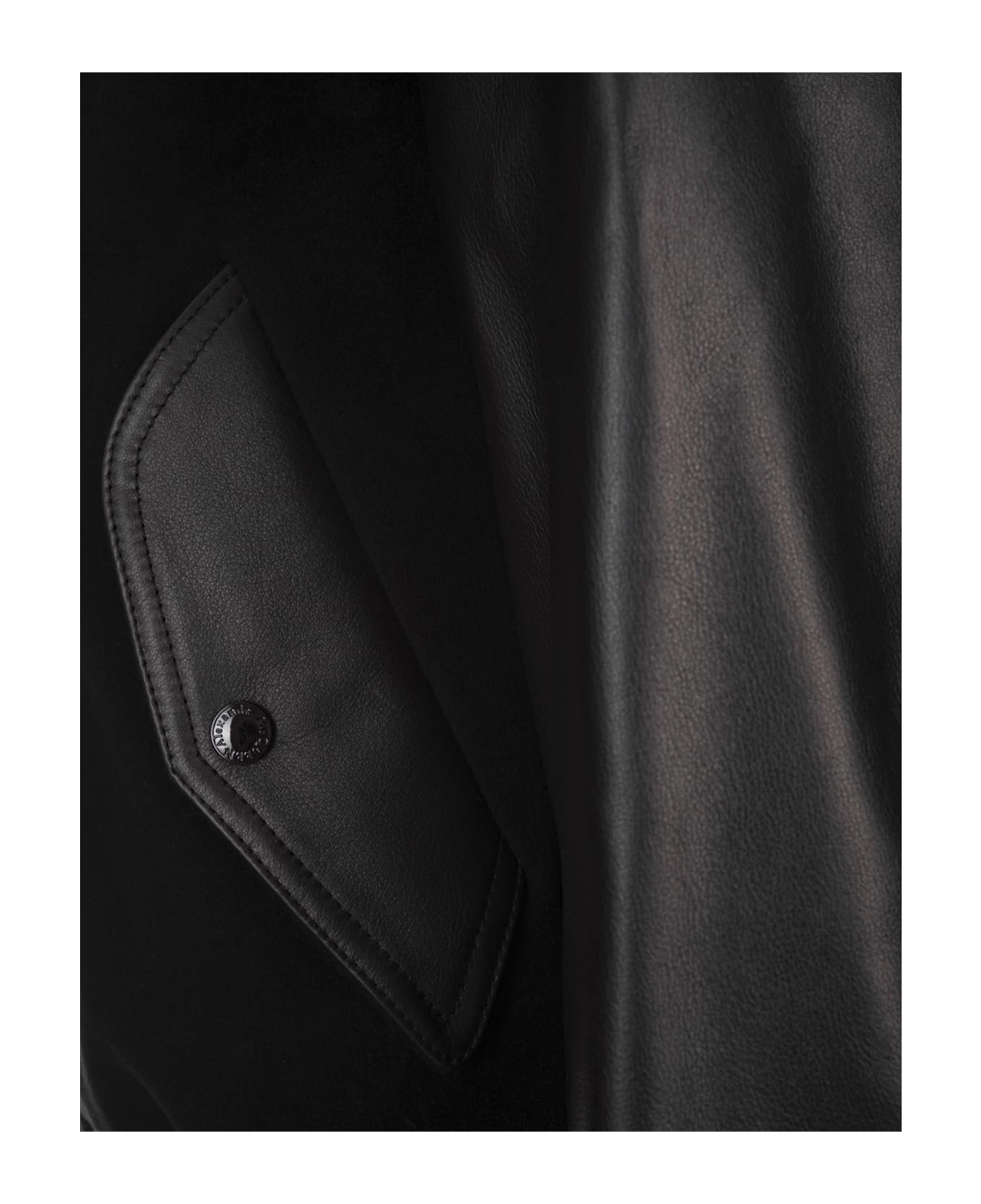 Alexander McQueen Hybrid Bomber Jacket In Black 5 Alexander McQueen Hybrid Bomber Jacket In Black - Image 5