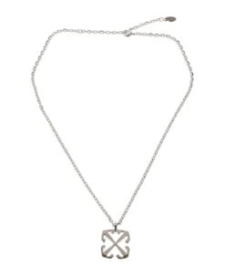 Off-White Arrow Pendant Necklace