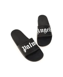 Palm Angels Pool Slides With Logo -Volk Clothing Sales 4a930ec2a2bbf9add5ff95e283fa666f