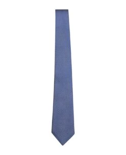 Canali Micro-patterned Light Blue Tie