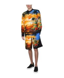 Dolce & Gabbana Hawaii Print Shirt -Volk Clothing Sales 4b90867876dd353f31aab9960d160ffd