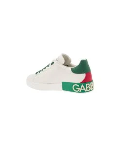 Dolce & Gabbana 'portofino' White Low Top Sneakers With Dg Logo And Contrasting Details In Leather Man -Volk Clothing Sales 4c916cc8a362034ece05f68c0d68d3fb