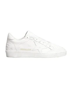 Golden Goose Ball Star Sneakers In White Leather