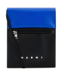 Marni Two-tone Polyester Crossbody Bag