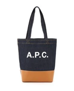 A.P.C. Axel Small Denim Tote Bag