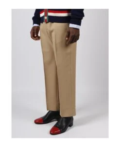 Gucci Web Detail Fluid Drill Trouser -Volk Clothing Sales 5053a858bc900c0e22c74db1def92f8b