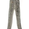 Bolan Banana Light Blue Sanded Destroyed Denim Baggy Pant With Full Lenght Zip - Bolan Banana