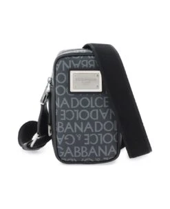 Dolce & Gabbana Small Crossbody In Coated Jacquard