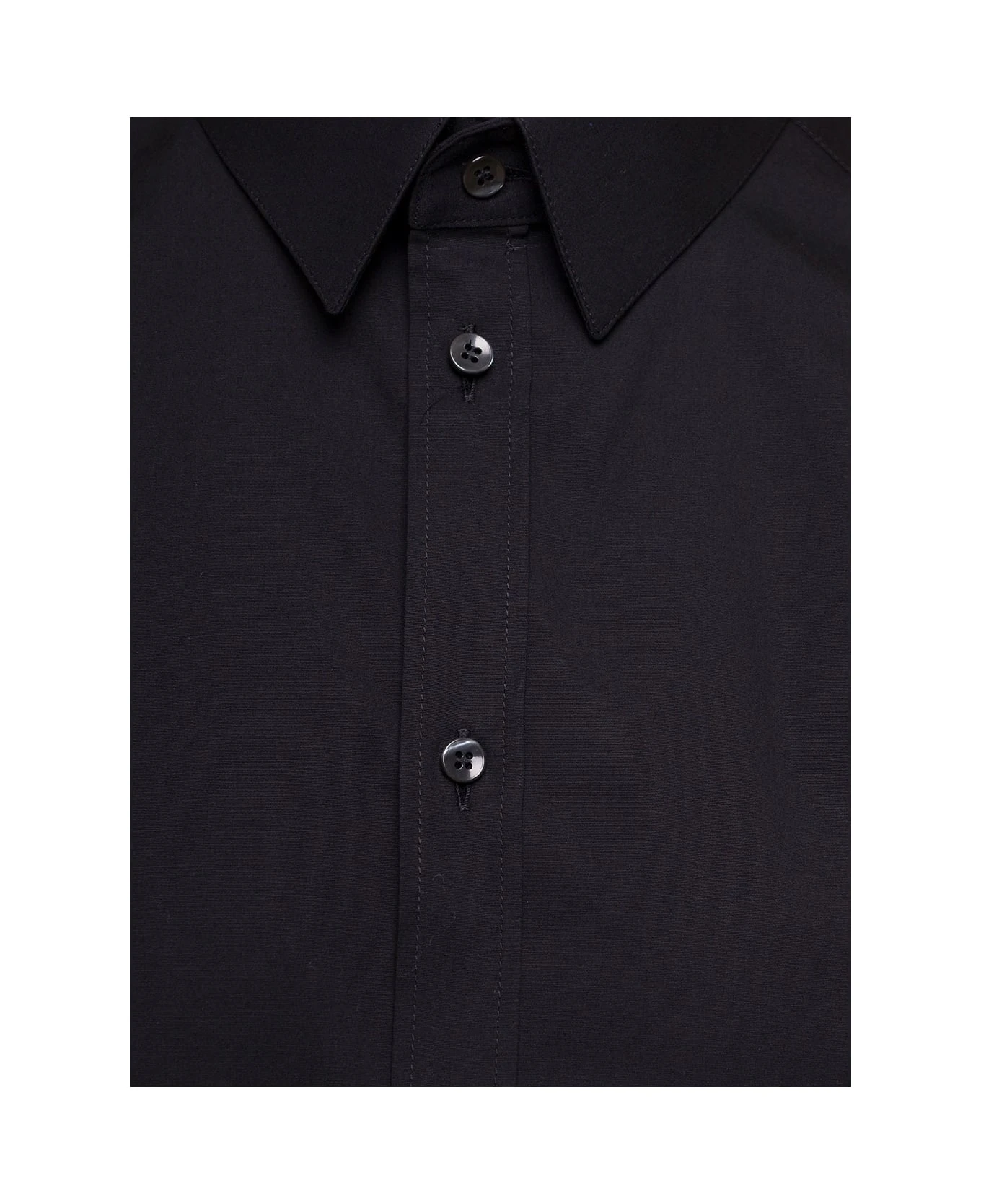 'gold' Black Long Sleeves Shirt In Cotton Popline Man Dolce & Gabbana 3 'gold' Black Long Sleeves Shirt In Cotton Popline Man Dolce & Gabbana - Image 3