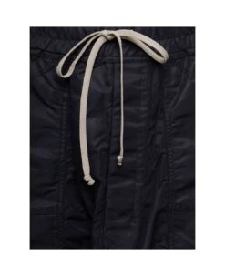 Black Cargo Pants With Drawstring In Nylon Man -Volk Clothing Sales 5548ded39434d9ea4b06231662cf9c50