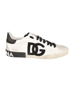 Dolce & Gabbana Logo Back Lace-up Sneakers
