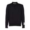 Golden Goose Long-sleeved Polo Shirt In Merino Wool