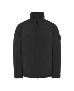 Stone Island Ghost Stretch Multi Layer Fusion Jacket In Black