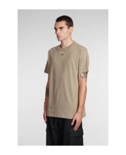 Off-White T-shirt In Beige Cotton -Volk Clothing Sales 5dc56f4683b31dec15ae67e2f92d97be