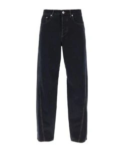 Lanvin Baggy Jeans With Twisted Seams