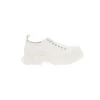 Alexander McQueen Alexander Mc Queen Man's White Cotton Tread Sneakers