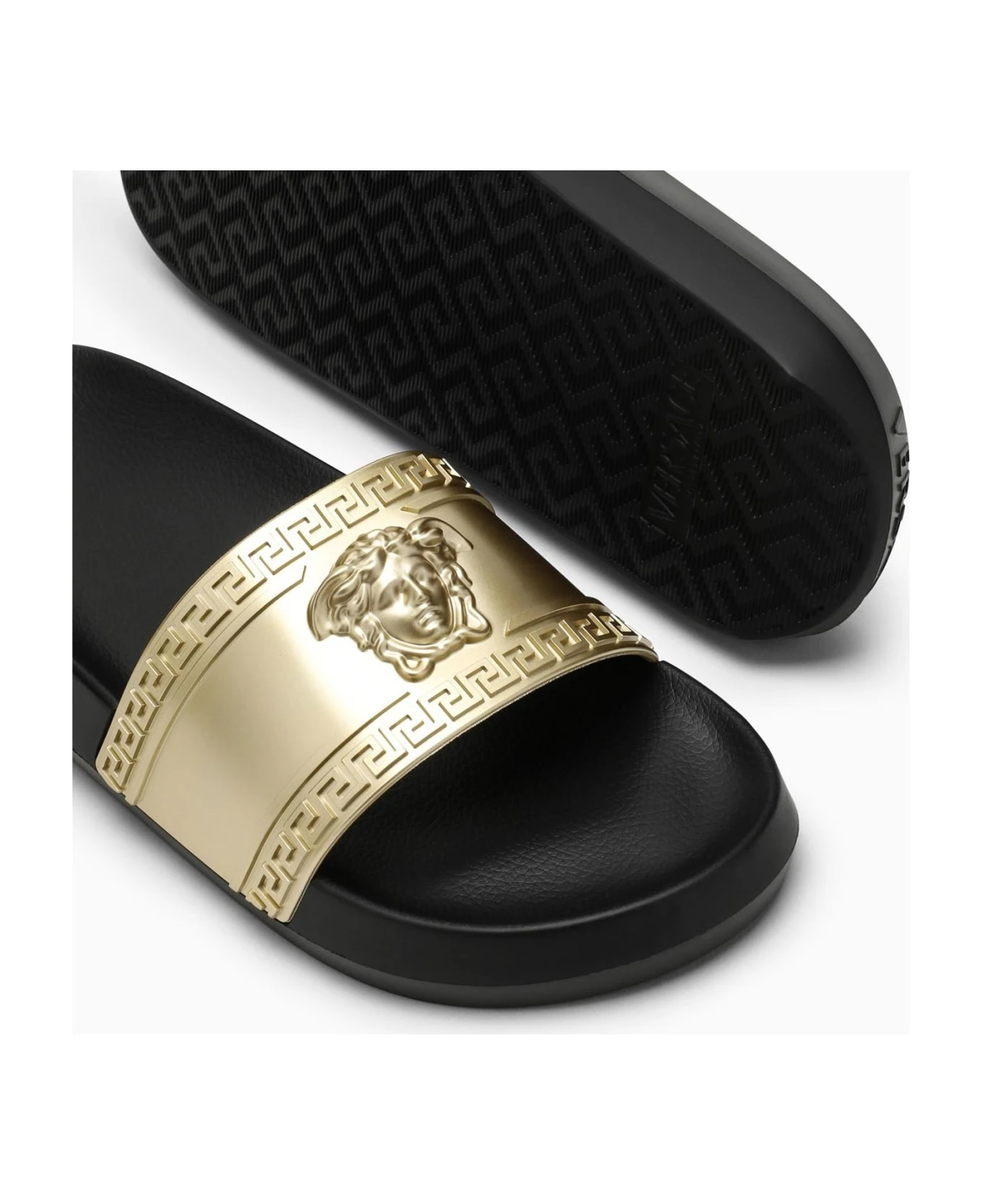Versace Medusa Gold/black Slide 5 Versace Medusa Gold/black Slide - Image 5