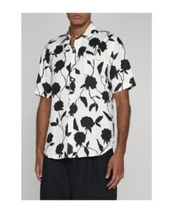 Jacquemus Melo Print Linen Shirt -Volk Clothing Sales 6142d194dc01aaab134e2a7df689e67f