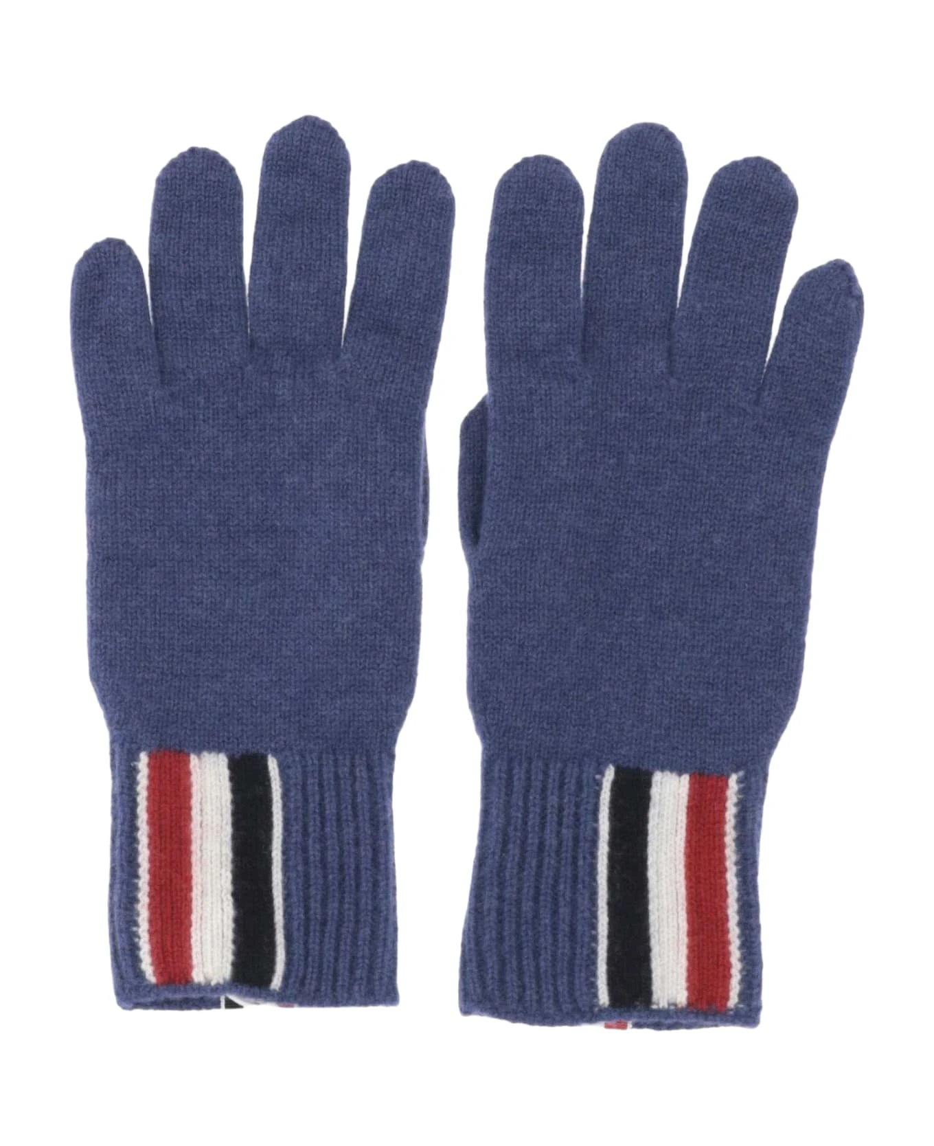 Wool Gloves With Tricolor Pattern 1 Wool Gloves With Tricolor Pattern