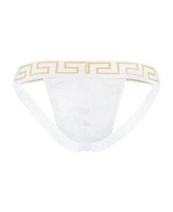 Versace Cotton Jockstrap With Greca Elastic Band -Volk Clothing Sales 62829f1658ea2eeb3037a45281a34a53