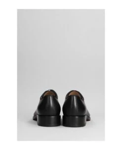 Christian Louboutin Chambeliss Flat Lace Up Shoes In Black Leather -Volk Clothing Sales 637c18979a82c99f48b99b08407b8ecf