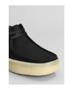 Clarks Wallabee Cup Lace Up Shoes In Black Nubuck -Volk Clothing Sales 63cdf499d5b62e726f590aa3a4ebab5f