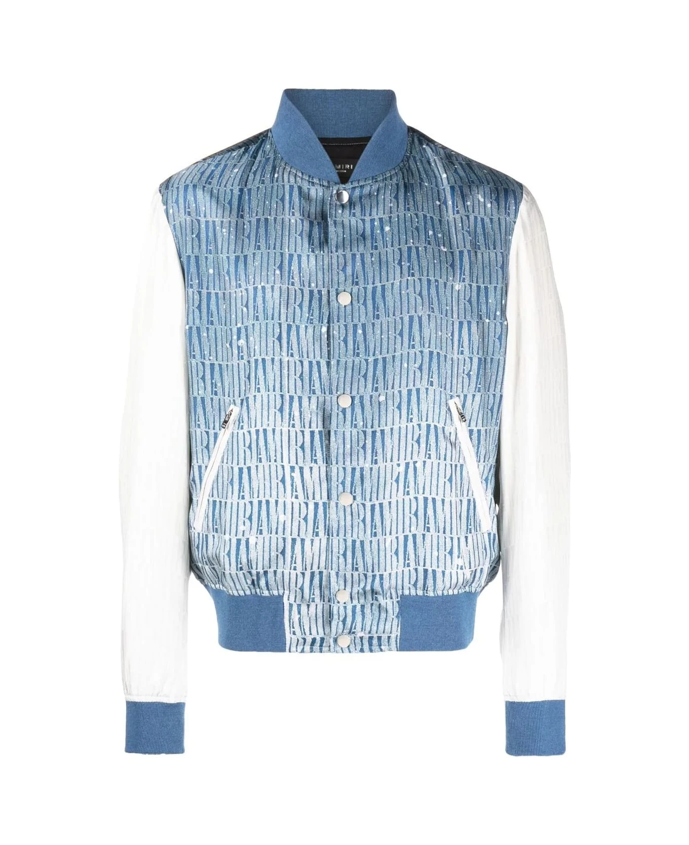 Blue Gradient Repeat Amiri Bomber Jacket 1 Blue Gradient Repeat Amiri Bomber Jacket