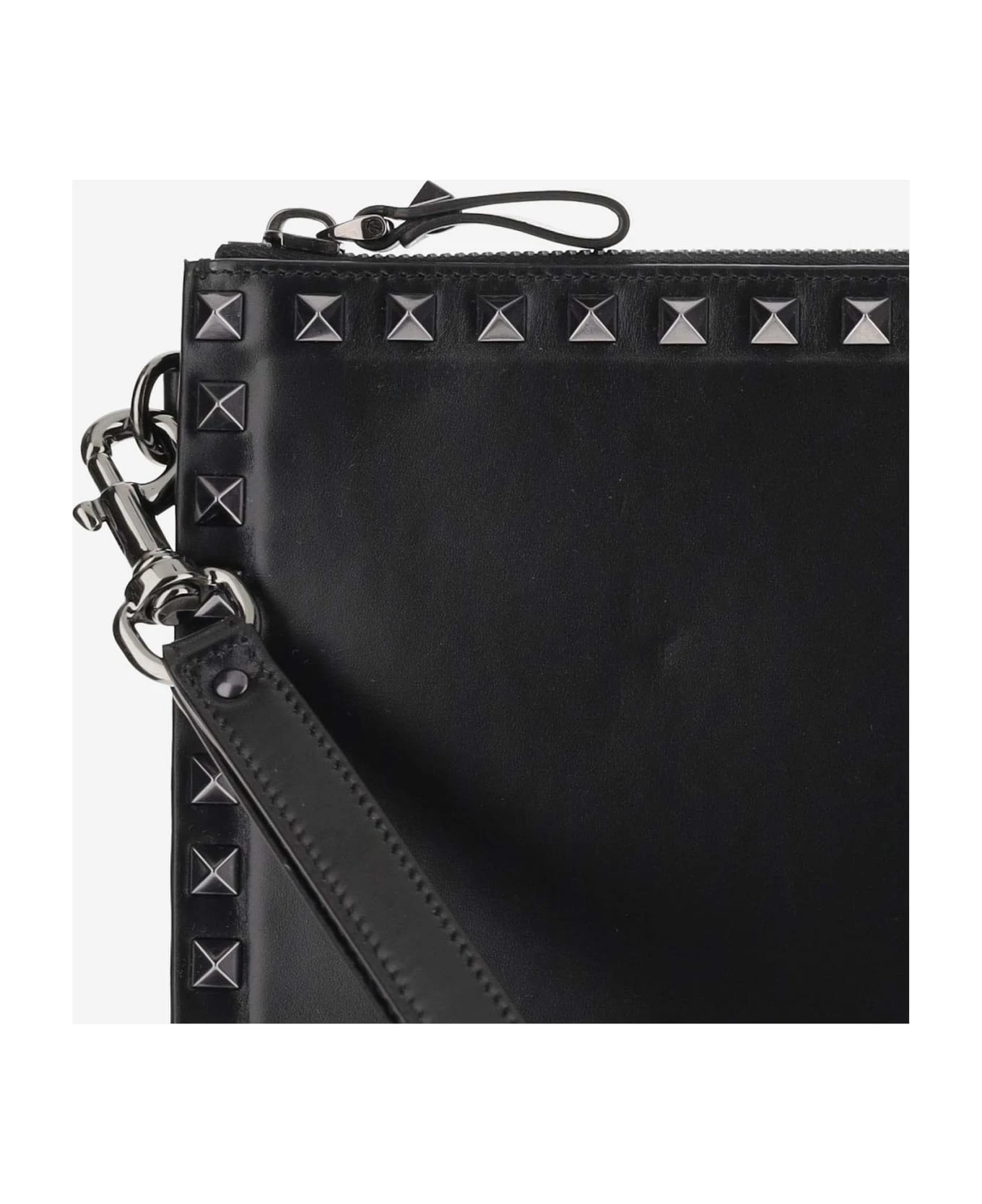 Valentino Garavani Rockstud Leather Clutch Bag 4 Valentino Garavani Rockstud Leather Clutch Bag - Image 4