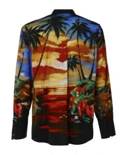 Dolce & Gabbana Hawaii Print Nylon Shirt -Volk Clothing Sales 684280fc76978992c9cfd52b9c3fcc3a