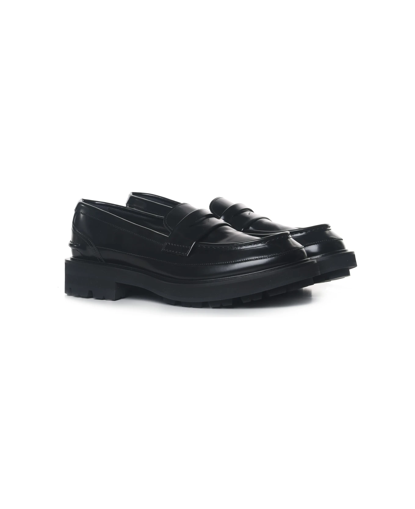 Alexander McQueen Shiny Leather Moccasins 3 Alexander McQueen Shiny Leather Moccasins - Image 3
