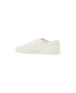 Dolce & Gabbana 'portofino' White Monocrom Low Top Sneakers With Logo Plaque In Leather Man -Volk Clothing Sales 69485ec6a14608eb3747bb1b4253915e