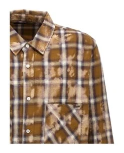 'bleach Amiri Logo Flannel' Shirt -Volk Clothing Sales 698fd010a7848bfc8e82b17c08869211