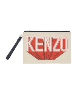Kenzo Large Clutch Bag With Logo